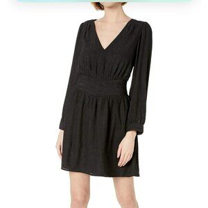 ALI & JAY Black Long Sleeve V-Neck Mini Dress Size S Womens